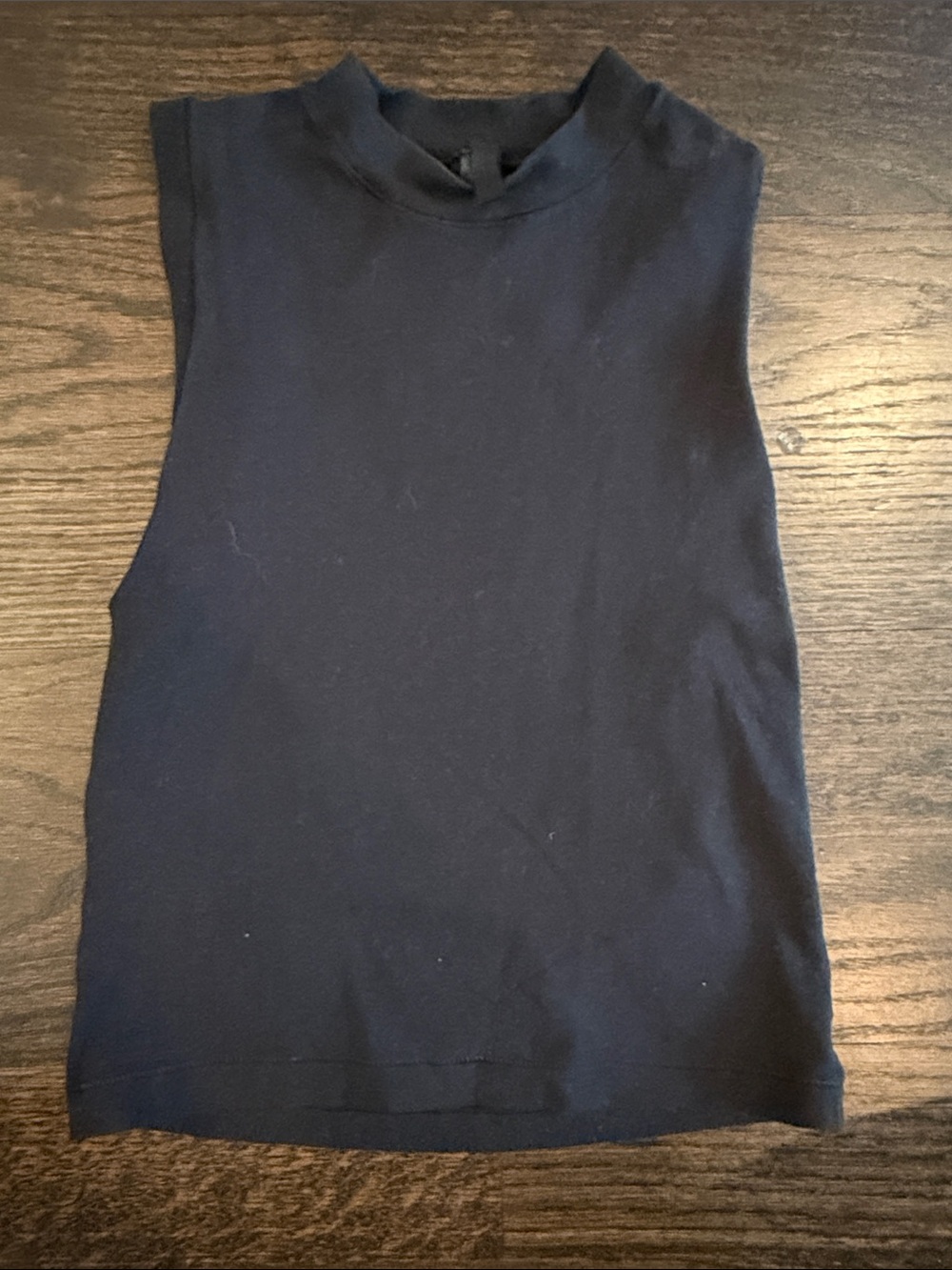 Skims Mock Neck Sleeveless Tank Top - Black